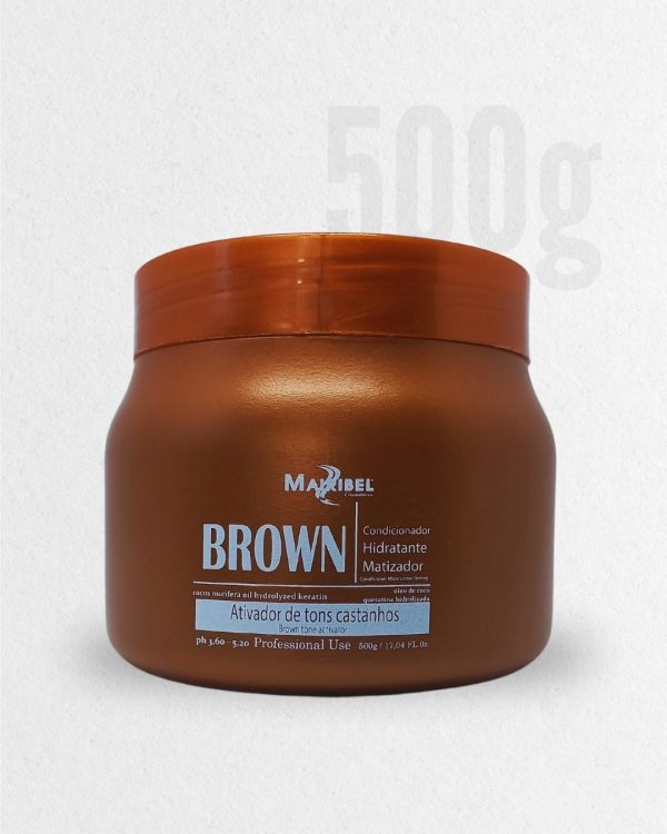 Máscara Matizadora Brown 500g Mairibel /Hidratylife com Óleo de Argan (1757)