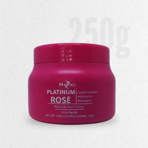 Máscara Matizadora Platinum Rosê 250g Mairibel /Hidratylife com Óleo de Argan (3100)