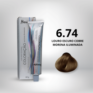 1223 - Coloração Louro Escuro Cobre Morena Iluminada 6.74 (LANÇAMENTO)